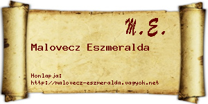 Malovecz Eszmeralda névjegykártya